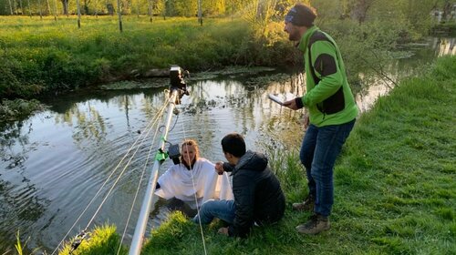 Tournage d’un film au Lavoir d’Usseau